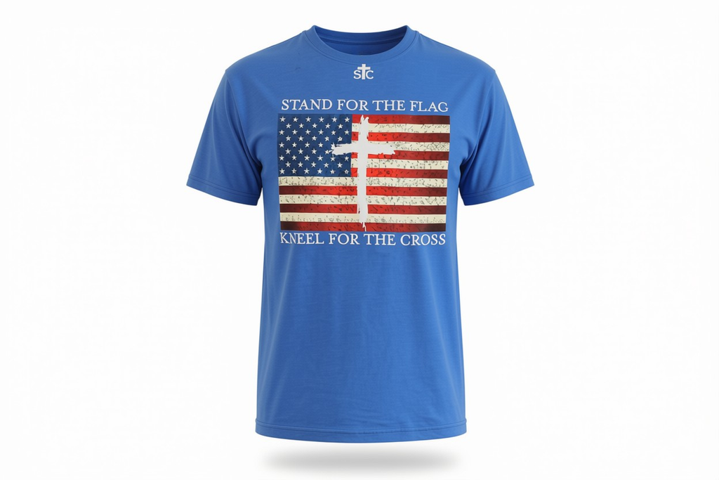 Stand For The Flag Kneel For The Cross T-Shirt